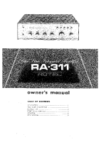 Rotel-RA-311 - Owners manual 